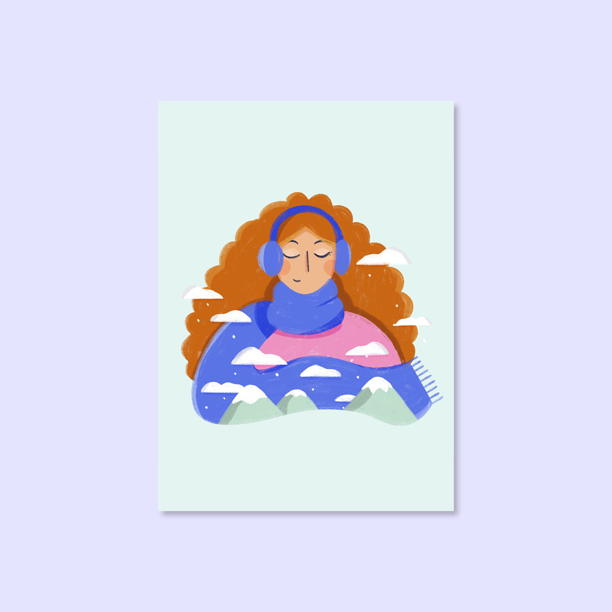 mountain-girl-postkarte-winter-svea-hansohn-illustratorin-freiburg-concept-store-papeterie-dazwischen