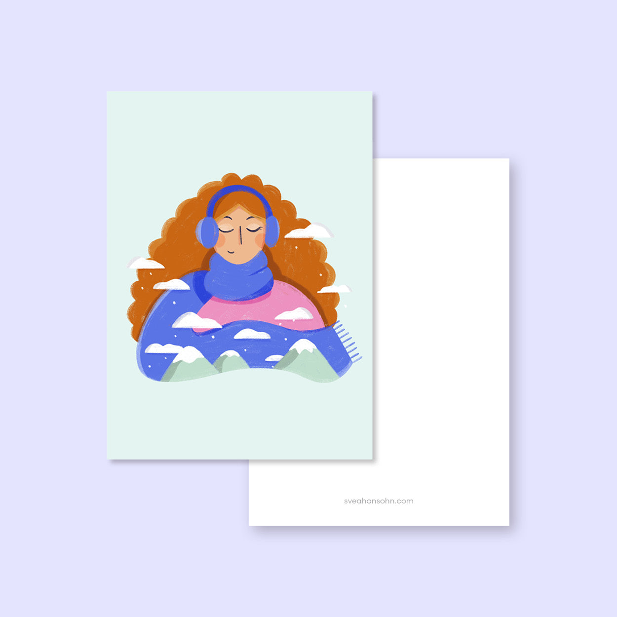 dazwischen-freiburg-concept-store-svea-hansohn-postkarte-mountain-girl-winterliches-motiv