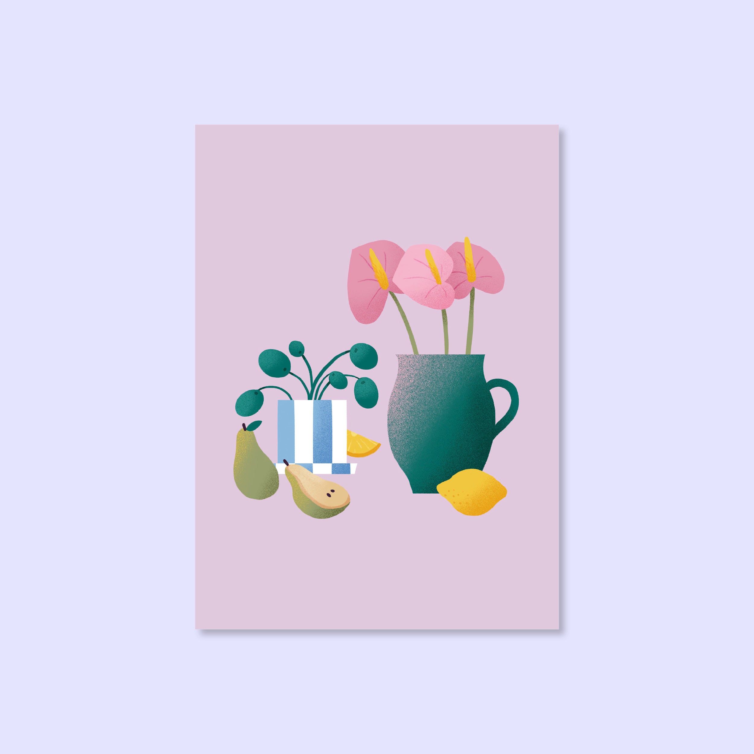 postkarte-stillleben-flieder-illustration-modern-svea-hansohn-freiburg-concept-store-papeterie