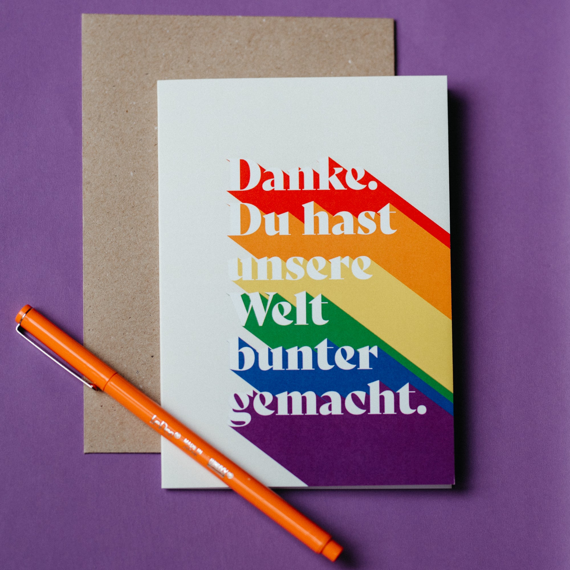 Trauerkarte BUNTES LEBEN I LOUNOVA