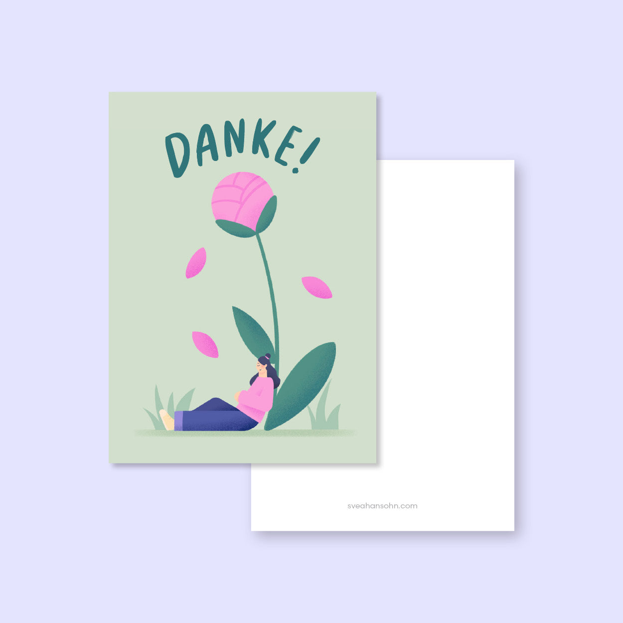 postkarte-illustratorin-svea-hansohn-freiburg-concept-store-dankeskarte-blume-frau