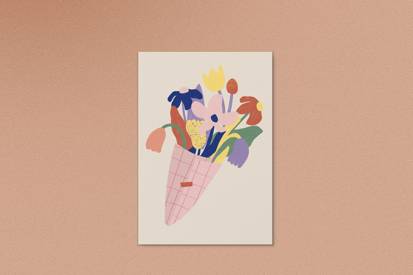 illustrierte-postkarte-mit-buntem-blumenstrauss-von-anna-beddig-in-freiburg-concept-store