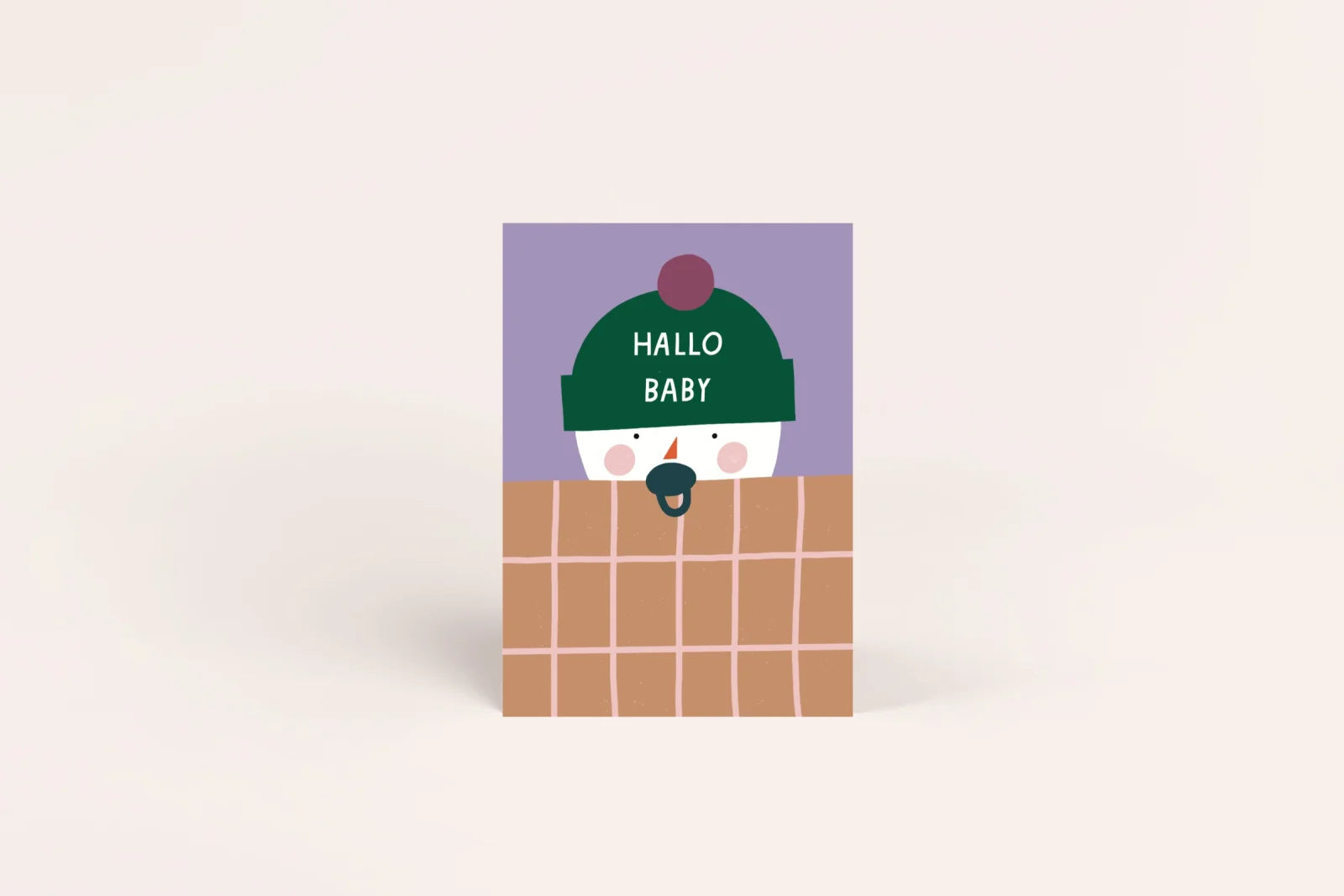 HALLO BABY Postkarte zur Geburt, A6 I Jane Holtewert