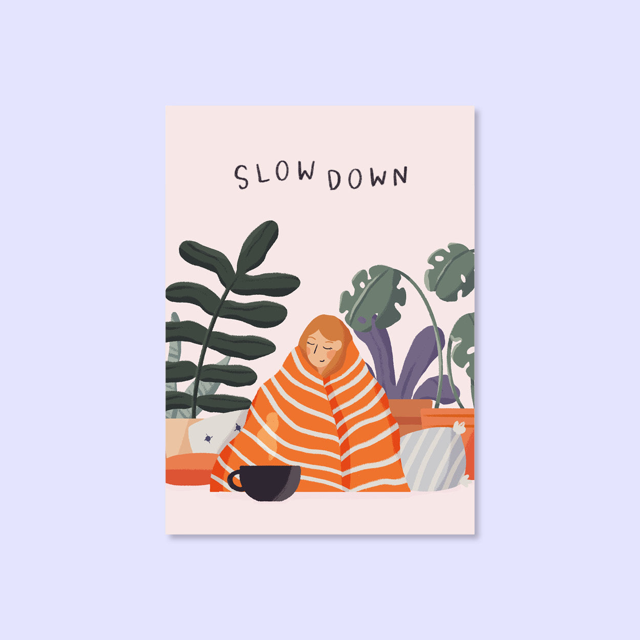 slow-down-postkarte-achtsamkeit-svea-hansohn-illustratorin-freiburg-concept-store-dazwischen
