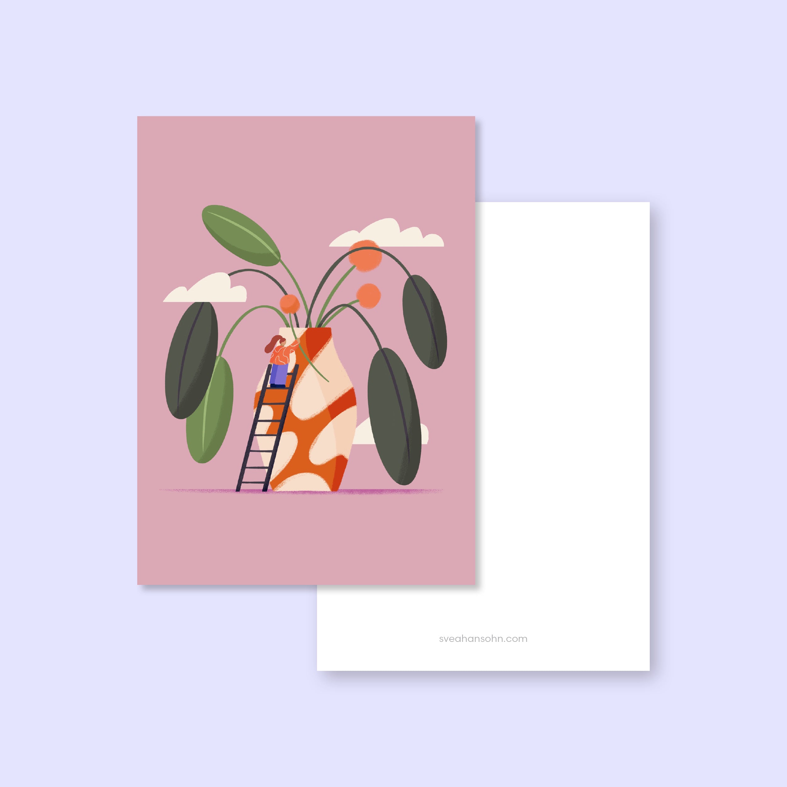 moderne-illustration-postkarte-svea-hansohn-freiburg-blumen-vase-concept-store-dazwischen
