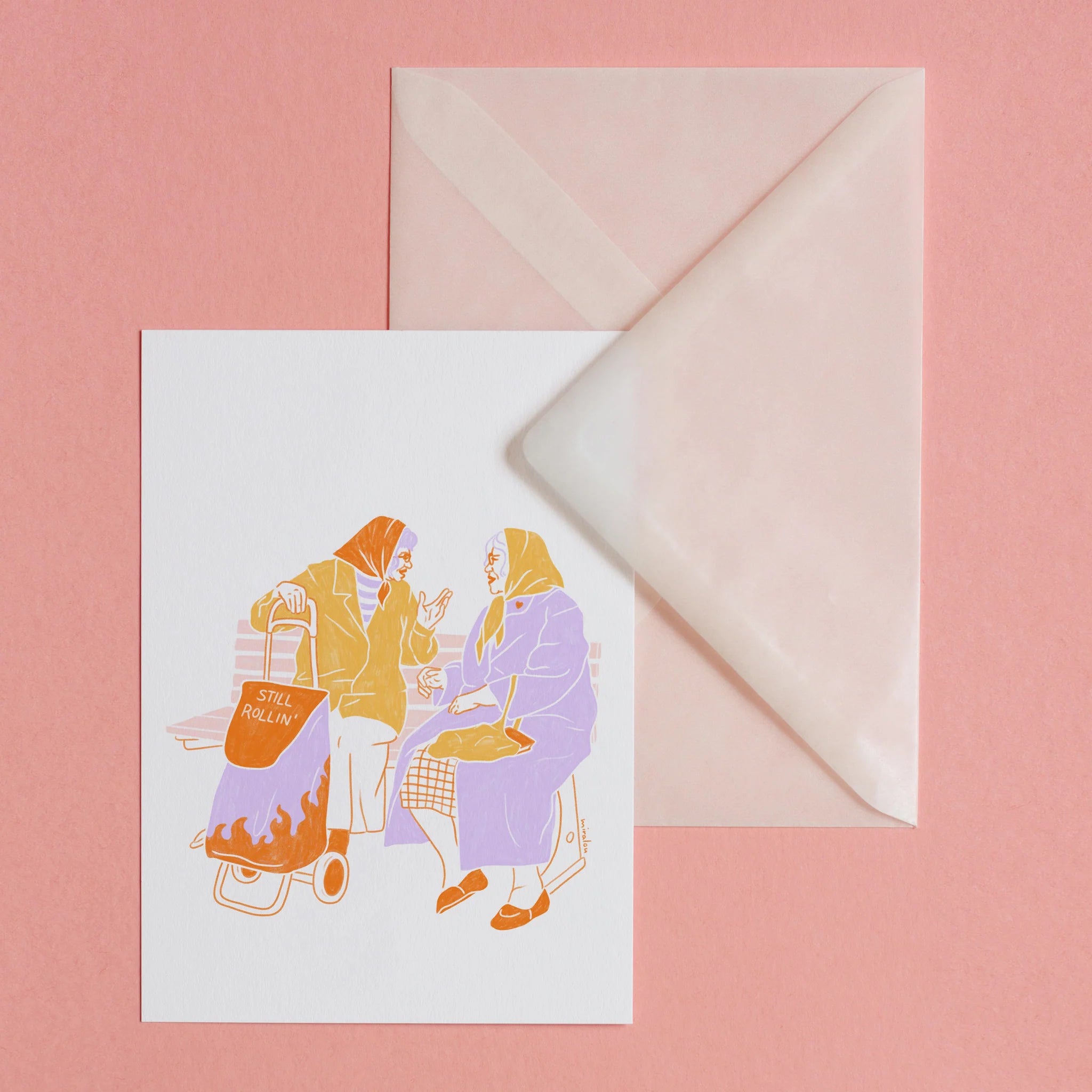 OLD FRIENDS Postkarte, A6 I Miraa Lou